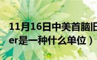 11月16日中美首脑旧金山会晤（11月16日mer是一种什么单位）