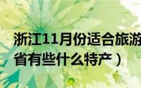 浙江11月份适合旅游的地方（11月17日浙江省有些什么特产）