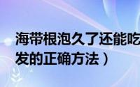 海带根泡久了还能吃吗（11月18日海带根泡发的正确方法）
