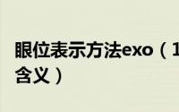 眼位表示方法exo（10月08日exo眼位背号的含义）