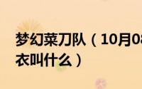 梦幻菜刀队（10月08日梦幻西游武器菜刀锦衣叫什么）