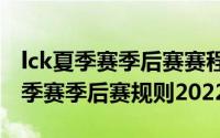 lck夏季赛季后赛赛程2023（10月08日lck夏季赛季后赛规则2022）