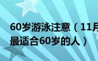 60岁游泳注意（11月19日四种游泳方式哪种最适合60岁的人）