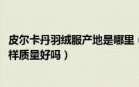 皮尔卡丹羽绒服产地是哪里（10月08日皮尔卡丹羽绒服怎么样质量好吗）