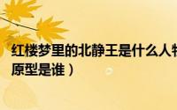 红楼梦里的北静王是什么人物（11月20日红楼梦中北静王的原型是谁）