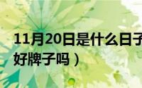 11月20日是什么日子（11月20日ulzzang是好牌子吗）