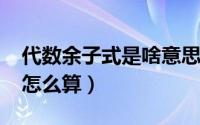 代数余子式是啥意思（11月20日代数余子式怎么算）