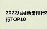 2022九月新番排行榜 欧美票选2022春番排行TOP10