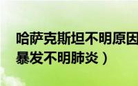 哈萨克斯坦不明原因肺炎是什么 哈萨克斯坦暴发不明肺炎）