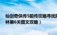仙剑奇侠传5前传攻略寻找阵法 仙剑奇侠传5前传攻略仙竹林第6关图文攻略）