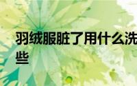 羽绒服脏了用什么洗最干净 清洗的技巧有哪些