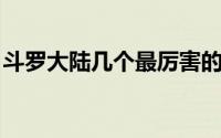 斗罗大陆几个最厉害的魂骨（四大无敌满魂力