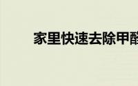 家里快速去除甲醛 这些方法都可以