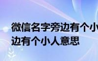 微信名字旁边有个小人代表什么 微信名字旁边有个小人意思