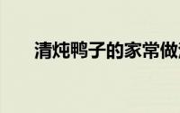 清炖鸭子的家常做法 怎么做清炖鸭子