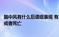 脑中风有什么后遗症表现 有人说脑中风基本都会出现后遗症或者死亡