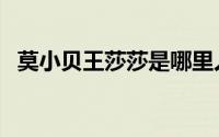 莫小贝王莎莎是哪里人（逆袭成美女学霸）