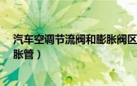汽车空调节流阀和膨胀阀区别（汽车空调核心部件-节流膨胀管）