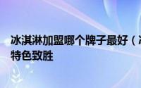 冰淇淋加盟哪个牌子最好（冰淇淋加盟选什么品牌可爱雪靠特色致胜