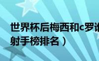 世界杯后梅西和c罗谁更强（盘点世界杯历史射手榜排名）