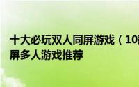 十大必玩双人同屏游戏（10款适合假期和亲友游玩的本地同屏多人游戏推荐