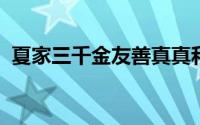夏家三千金友善真真和好（夏家三千金天美
