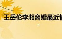 王岳伦李湘离婚最近情况（王岳伦官宣离婚