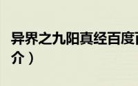 异界之九阳真经百度百科（异世之九阳神功简介）