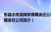 彬县水帘洞煤炭有限责任公司简介电话（彬县水帘洞煤炭有限责任公司简介）