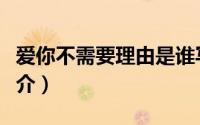 爱你不需要理由是谁写的（爱你不需要理由简介）