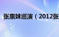 张惠妹巡演（2012张惠妹武汉演唱会简介）