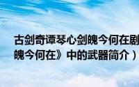 古剑奇谭琴心剑魄今何在剧情（承影-《古剑奇谭：琴心剑魄今何在》中的武器简介）