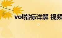 vol指标详解 视频（VOL指标简介）