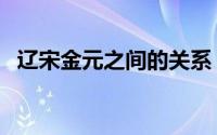 辽宋金元之间的关系（宋辽金元关系简介）