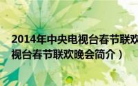 2014年中央电视台春节联欢晚会简介视频（2014年中央电视台春节联欢晚会简介）