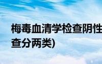 梅毒血清学检查阴性什么意思(梅毒血清学检查分两类)