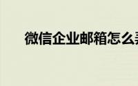 微信企业邮箱怎么弄（微信企业邮箱）