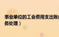 事业单位的工会费用支出账务处理（事业单位工会经费的账务处理）