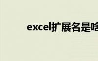 excel扩展名是啥（excel扩展名）