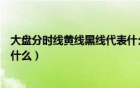 大盘分时线黄线黑线代表什么（大盘分时图黄线和白线代表什么）
