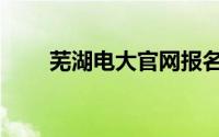 芜湖电大官网报名（芜湖电大官网）