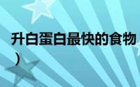 升白蛋白最快的食物（白蛋白低吃什么补的快）