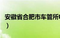 安徽省合肥市车管所电话（合肥市车管所电话）