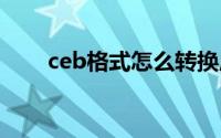 ceb格式怎么转换成pdf（ceb格式）