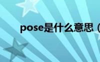 pose是什么意思（post是什么意思）