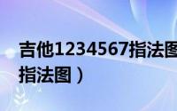 吉他1234567指法图初学者（吉他1234567指法图）