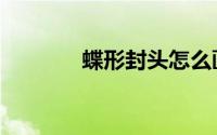 蝶形封头怎么画（蝶形封头）