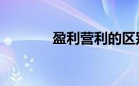 盈利营利的区别（盈利营利）