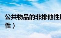 公共物品的非排他性原理（公共物品的非排他性）