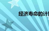 经济寿命的计算（经济寿命）